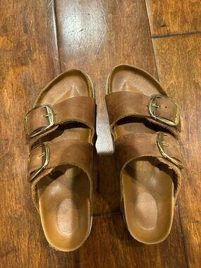 Arizona Big Buckle Birkenstock Leather Sandals